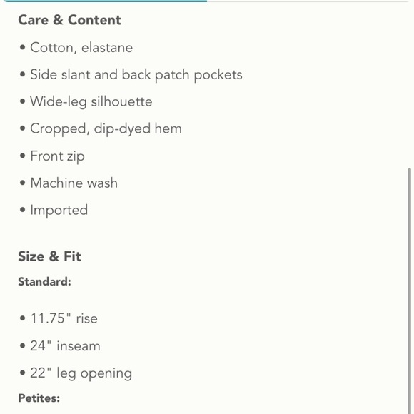 ANTHROPOLOGIE Fatima Dip-Dyed Wid-Leg Pants Size 23. - Picture 4 of 14